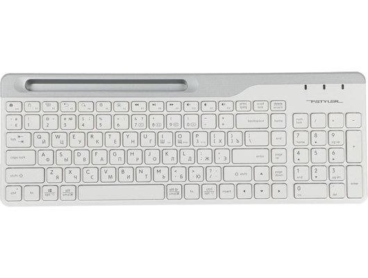 Клавиатура беспроводная A4Tech Fstyler FBK25 белый/серый (FBK25 WHITE)